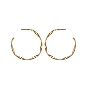 New Classic 18K Gold S925 Sterling Silver Vermeil Hoop Stud Minimalist Earrings